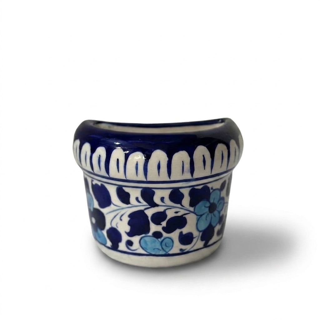 Ceramic Blue Pottery Wall Hanging Vase