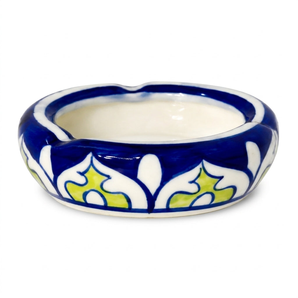 Ceramic Blue Pottery Hand Made Beautiful Ash tray