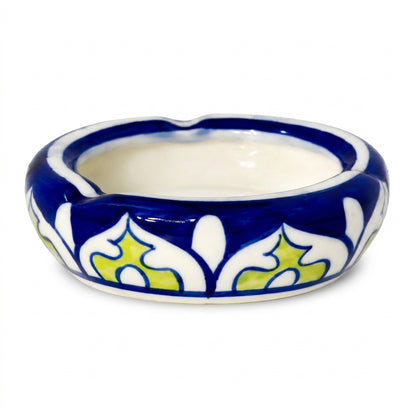 Ceramic Blue Pottery Hand Made Beautiful Ash tray