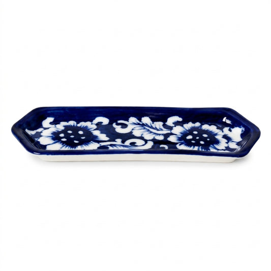 Ceramic Blue Pottery Hand Made Mini Dish