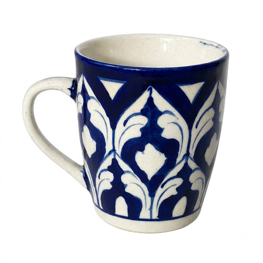 Ceramic Blue Pottery Hand Made Mug