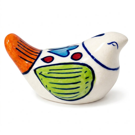 Ceramic Blue Pottery Hand Made Paper weight Duck