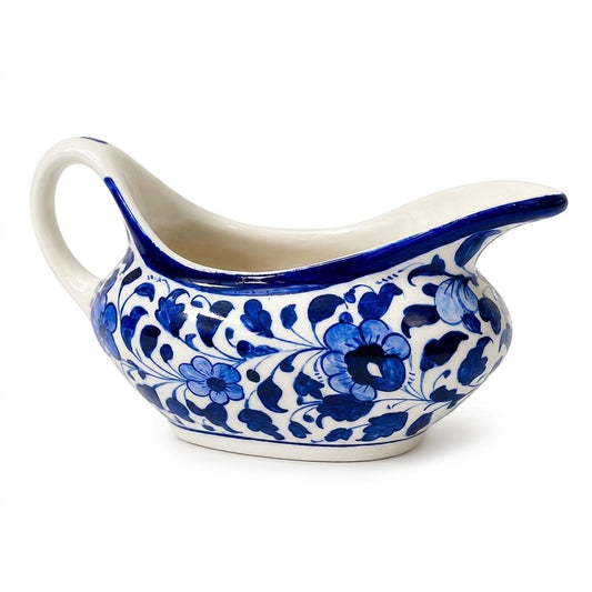 Ceramic Blue Pottery Hand Made Raita Pot