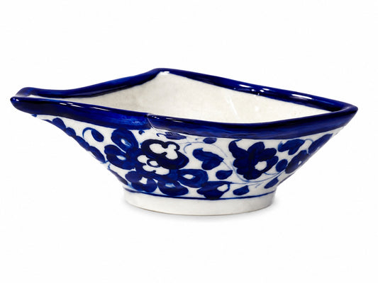 Ceramic Blue Pottery Hand Made Small Raita Pot