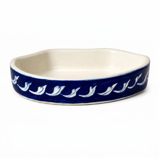 Ceramic Blue Pottery Hand Made Soap Pot