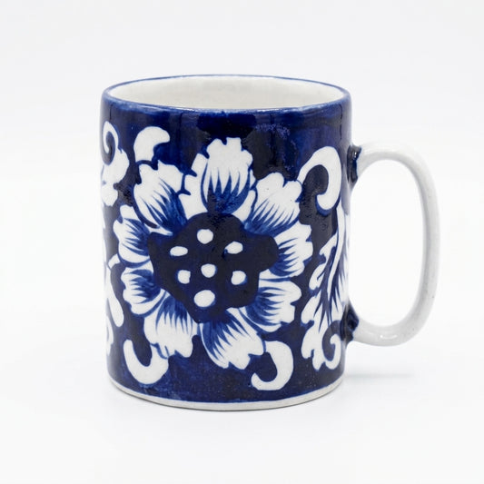 Ceramic Blue Pottery Mug