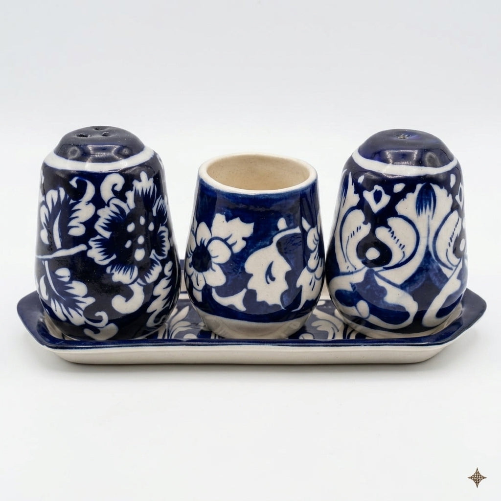 Ceramic Salt Pot Set 4 pieces