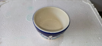 Ceramic Blue Pottery Cream Bowl