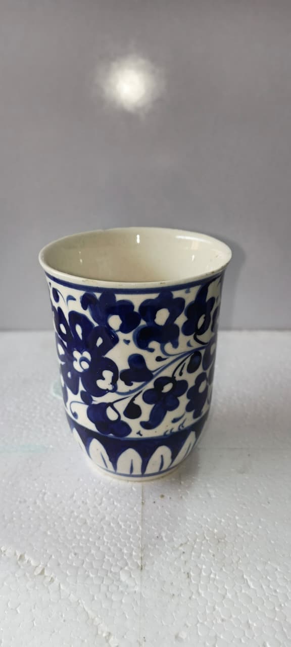 Ceramic Blue Pottery Glass
