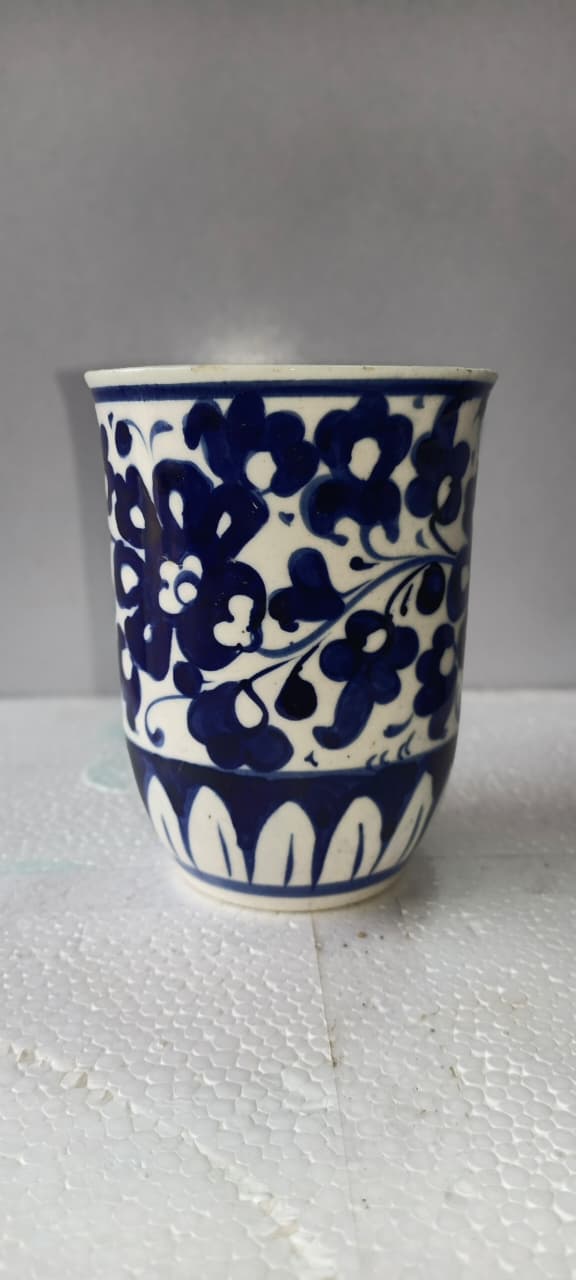 Ceramic Blue Pottery Glass