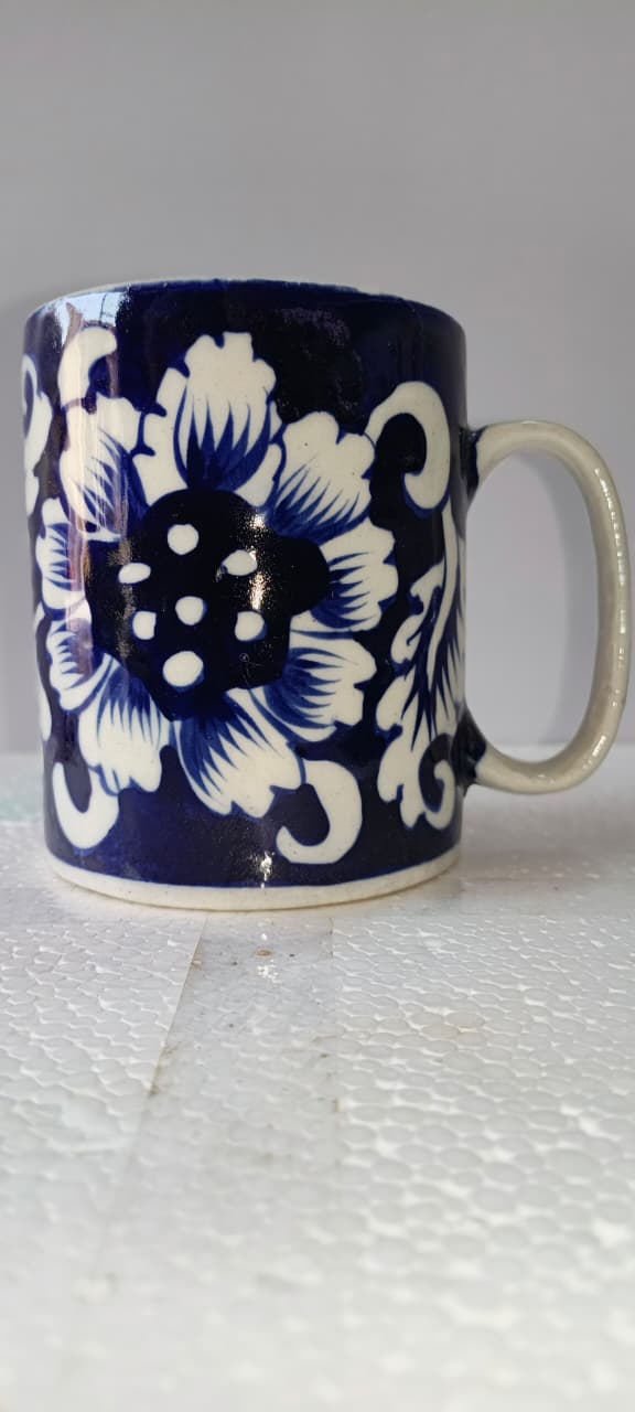 Ceramic Blue Pottery Mug