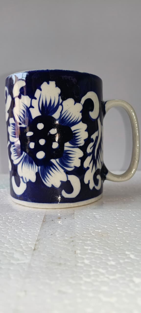 Ceramic Blue Pottery Mug