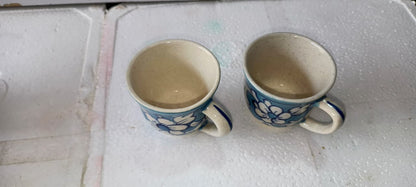 Ceramic Blue pottery kehwa cup 2 pieces