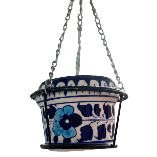 Ceramic hanging planter small